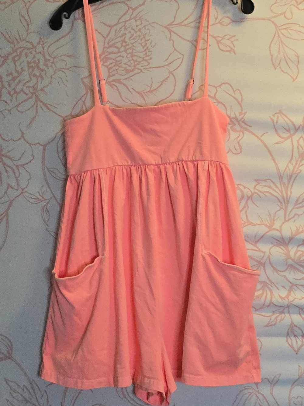FP Movement by Free People Peach Hot Shot Strappy Romper